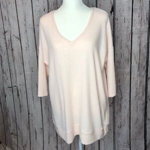 🏷️NWT Torrid Pullover Sweater Super Soft!! 00 = Size 10‎ M/L Blush Pink Dolman